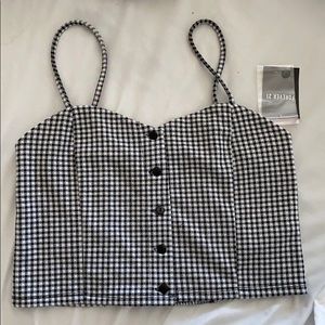 Gingham crop top